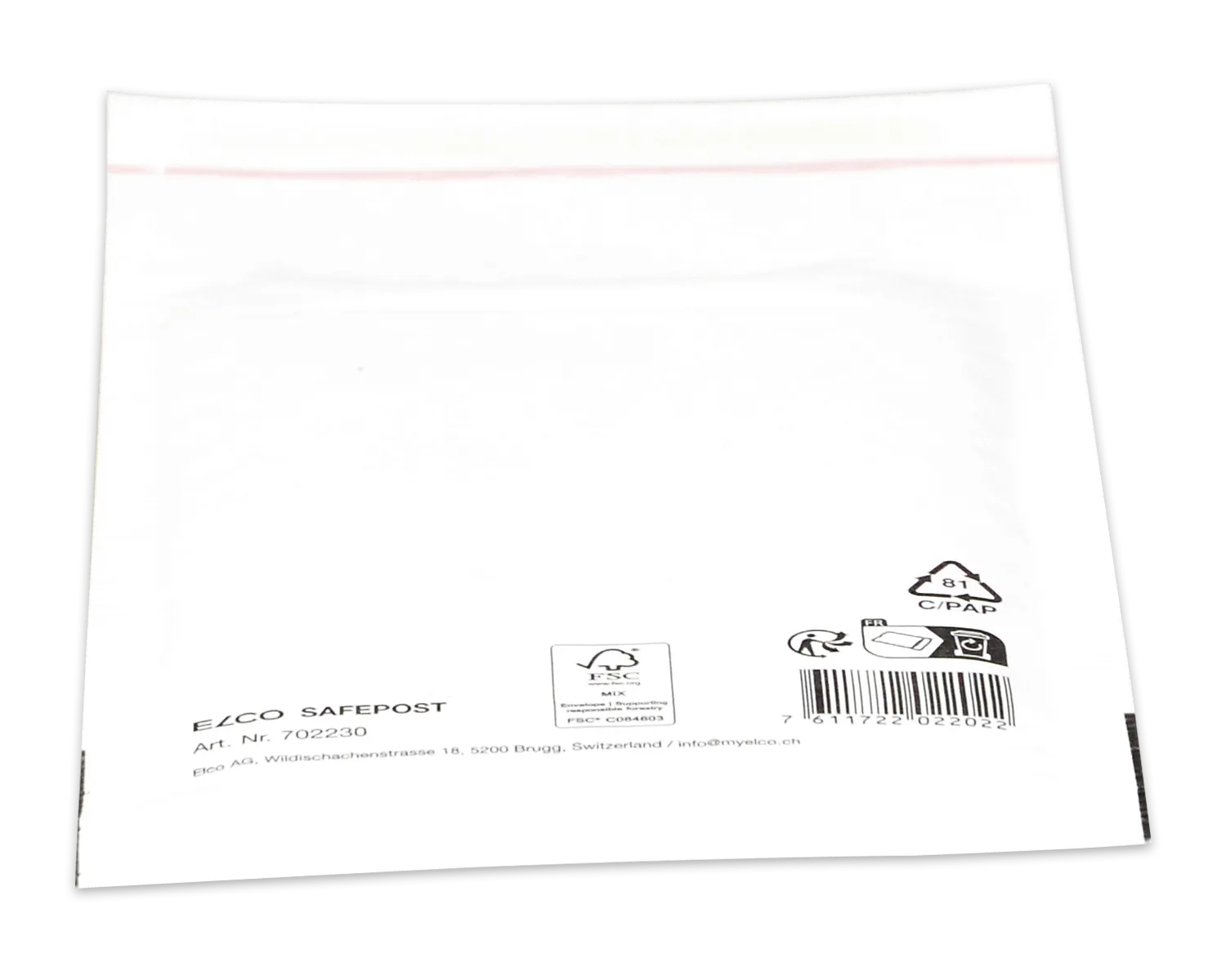 ELCO Safepost, 130 x 170 mm, Haftklebeverschluss, weiss