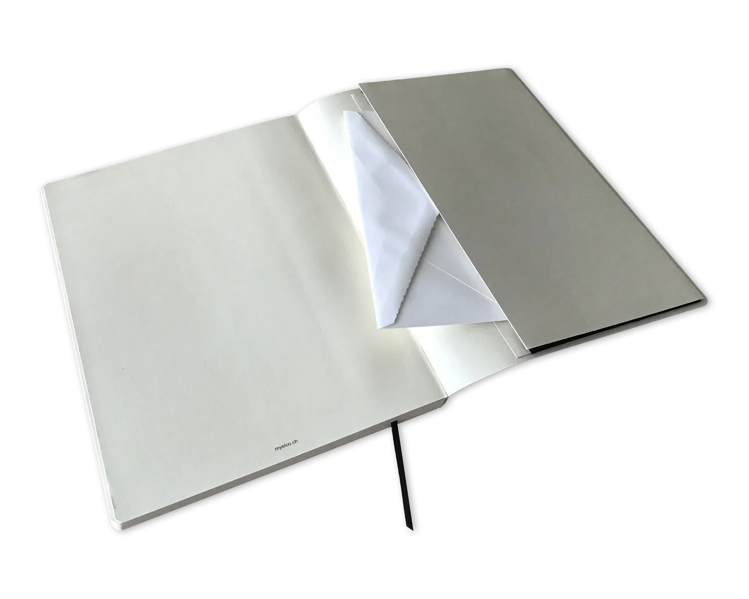 Personalisierbares Notizbuch, ELCO, A4, schwarz