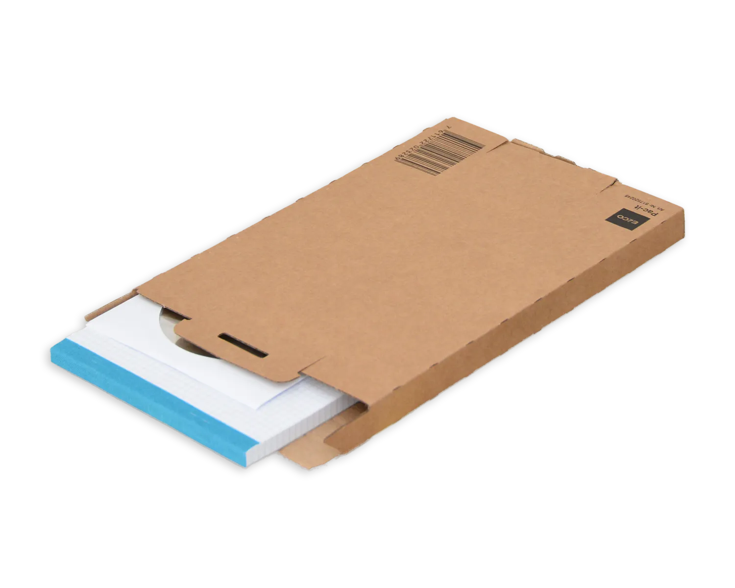 Carton d'expédition, ELCO, 174 x 20 x 245 mm, Fermeture à emboîtement, brun
