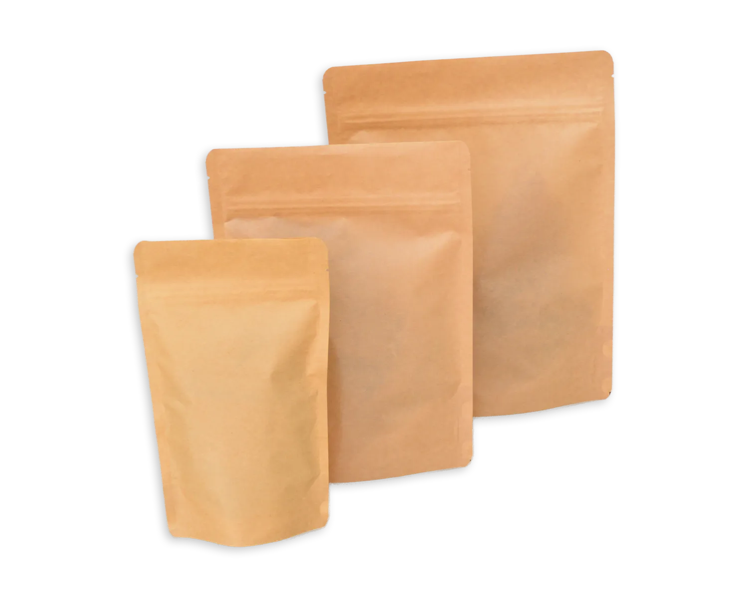 Standbodenbeutel ohne Ventil, ELCO, 180 x 240 mm, 40g/m2, braun