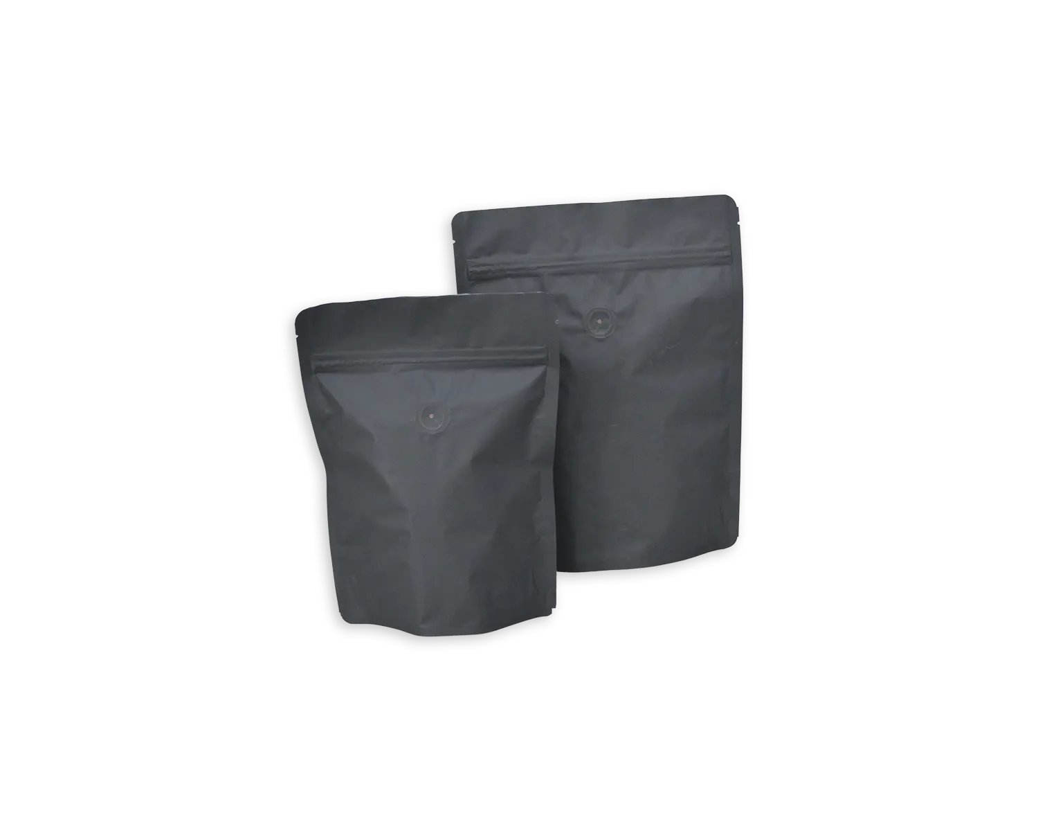 Sachet à fond plat avec valve, ELCO, 180 x 240 mm, noir