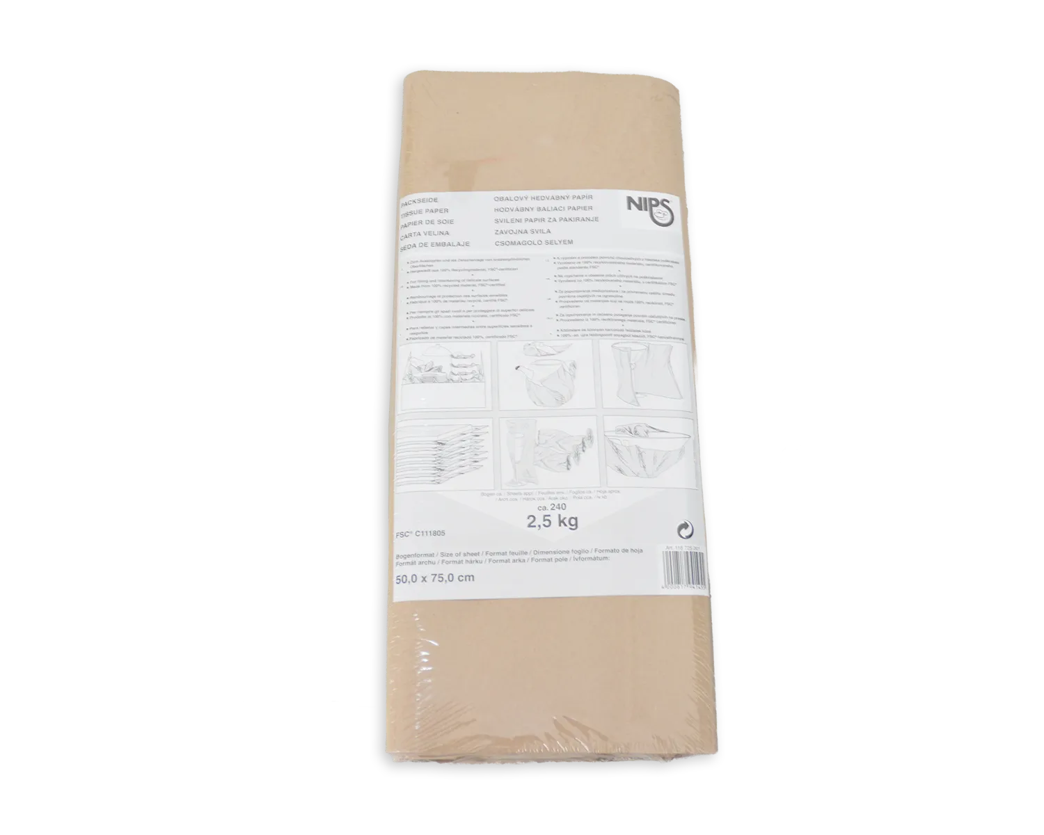 ELCO Silkwrap, 500 x 750 mm, 28g/m2, natur