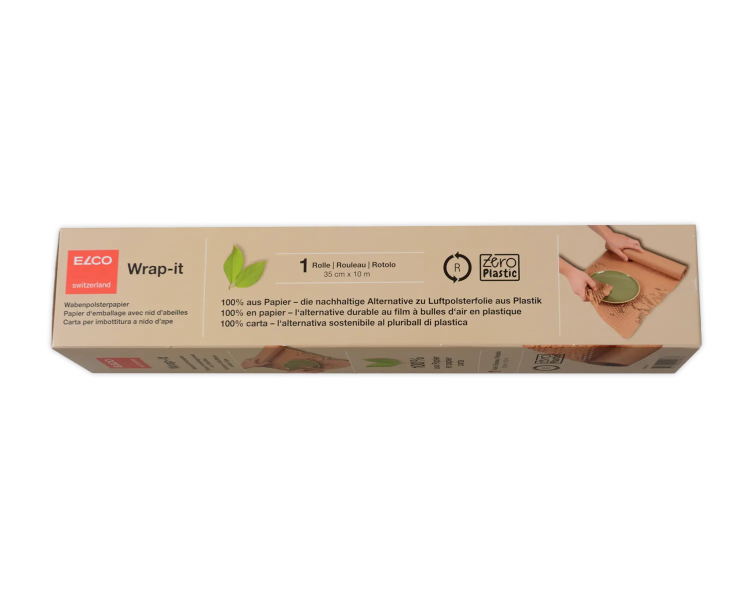 Papier de rembourrage, ELCO Wrap-it, 35 cm x 10 m, 80g/m2, brun