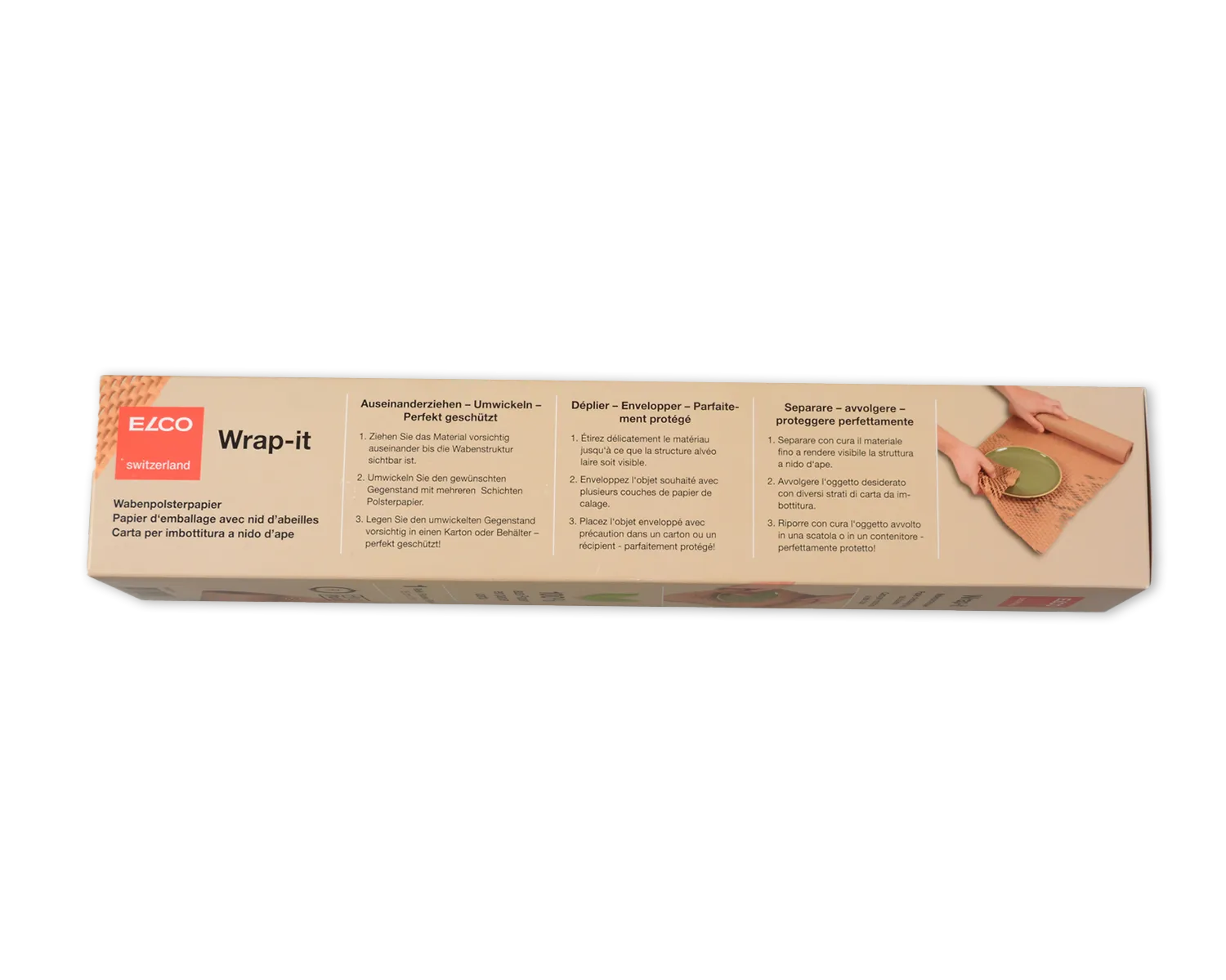 Papier de rembourrage, ELCO Wrap-it, 35 cm x 10 m, 80g/m2, brun