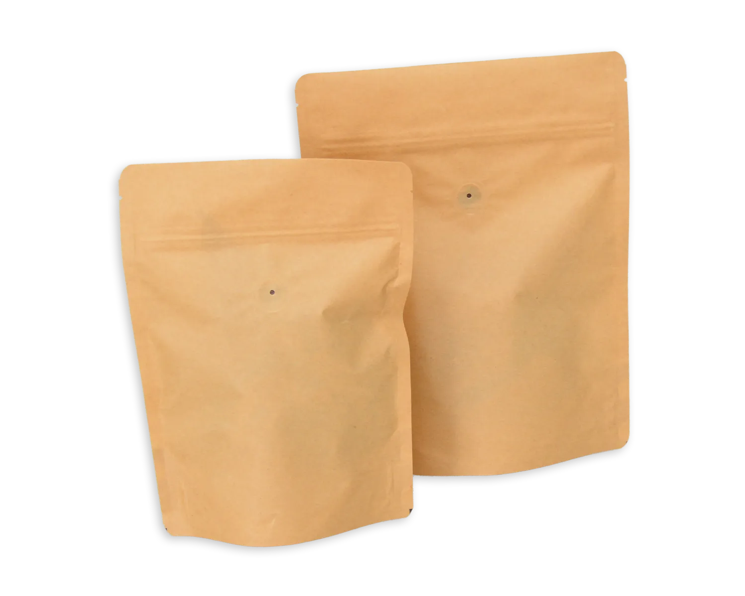 Standbodenbeutel mit Ventil, ELCO, 210 x 270 mm, 40g/m2, braun