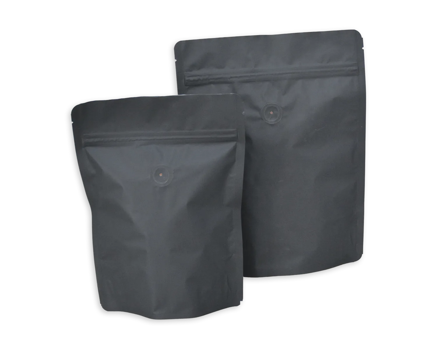 Standbodenbeutel mit Ventil, ELCO, 210 x 270 mm, -g/m2, schwarz