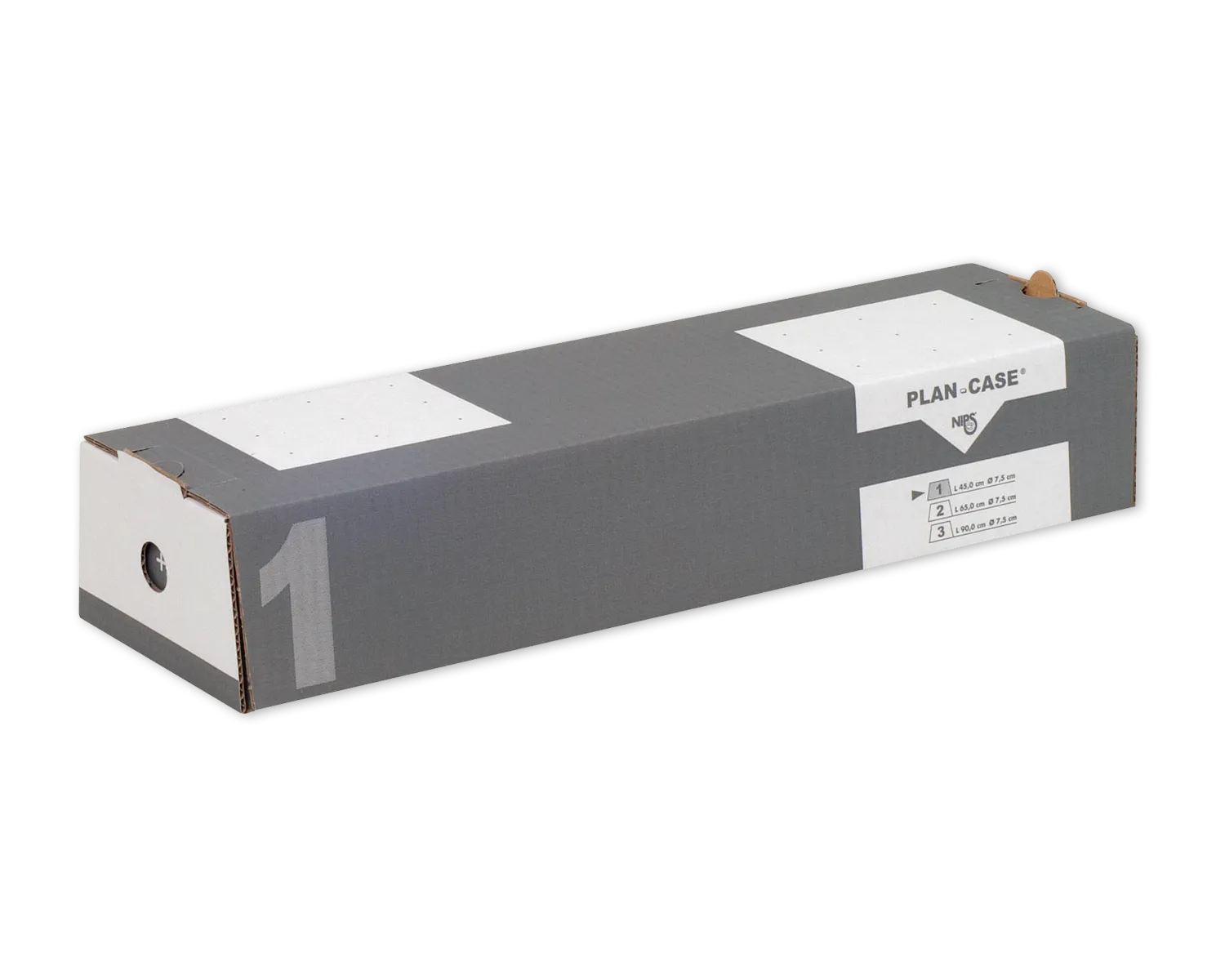 Carton d'exp&eacute;dition, ELCO Planbox, 158/115 x 440 x 82 mm, Fermeture &agrave; embo&icirc;tement, anthracite