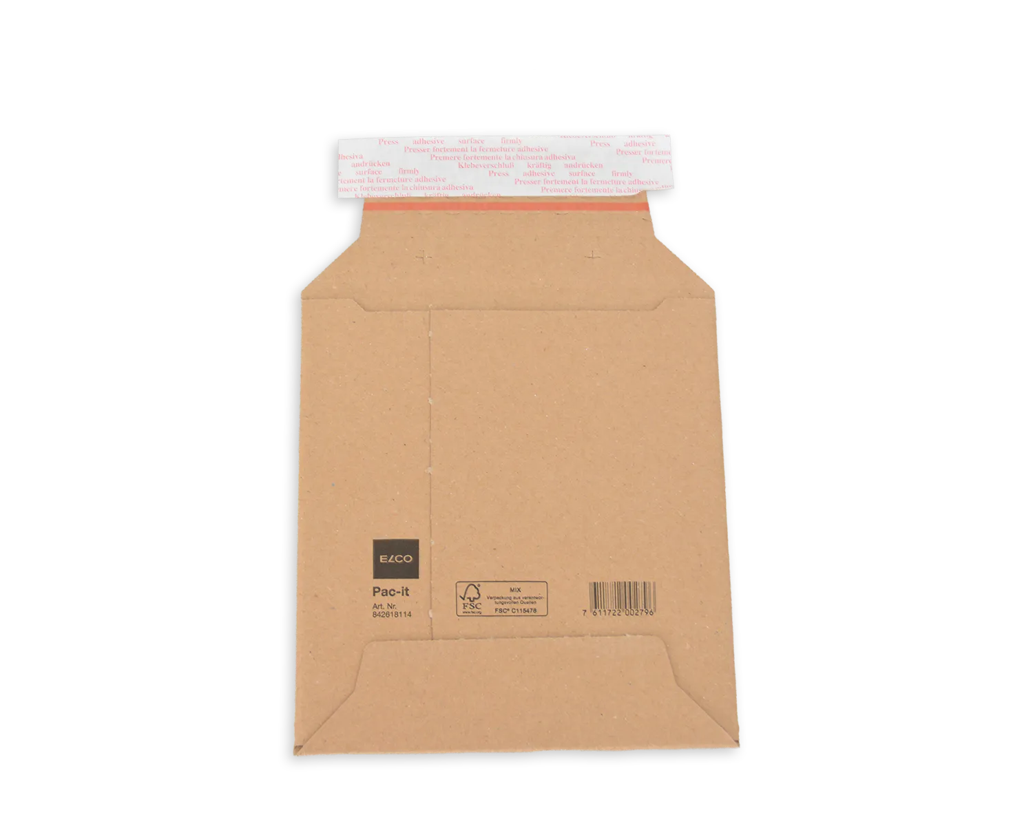 ELCO Safe, 180 x 195 mm, Haftklebeverschluss, braun