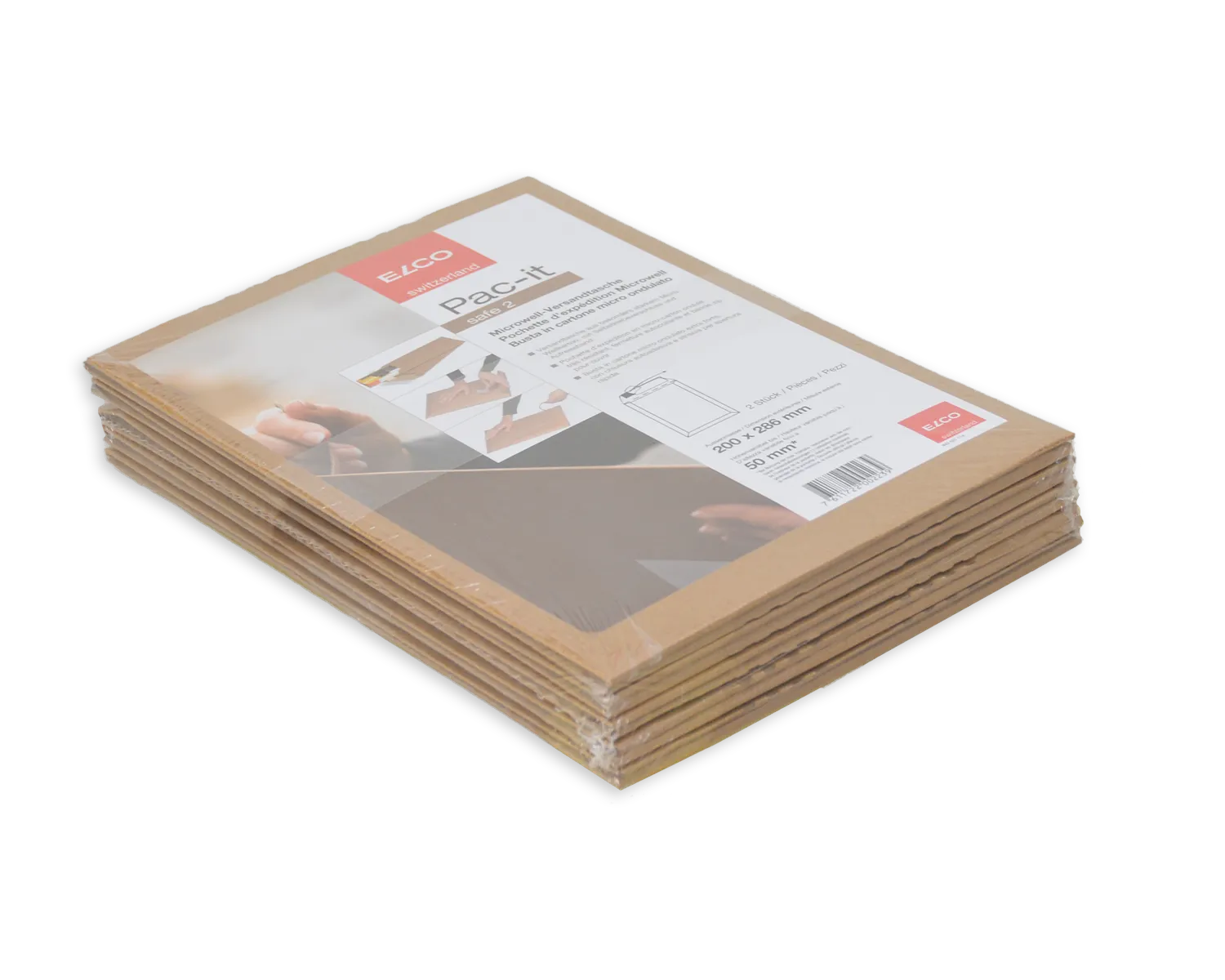 Pochette d'expédition, ELCO Safe, 200 x 287 mm, Fermeture auto-adhésive, brun