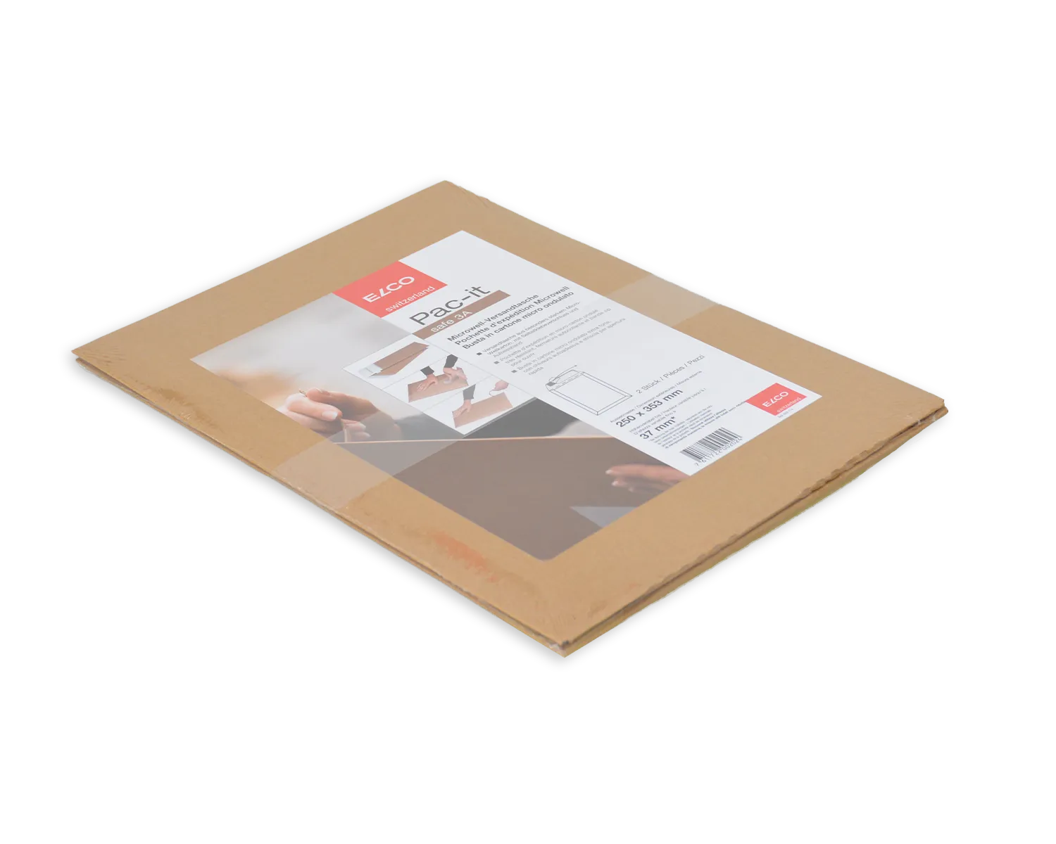 Pochette d'expédition, ELCO Safe, 250 x 353 mm, Fermeture auto-adhésive, brun