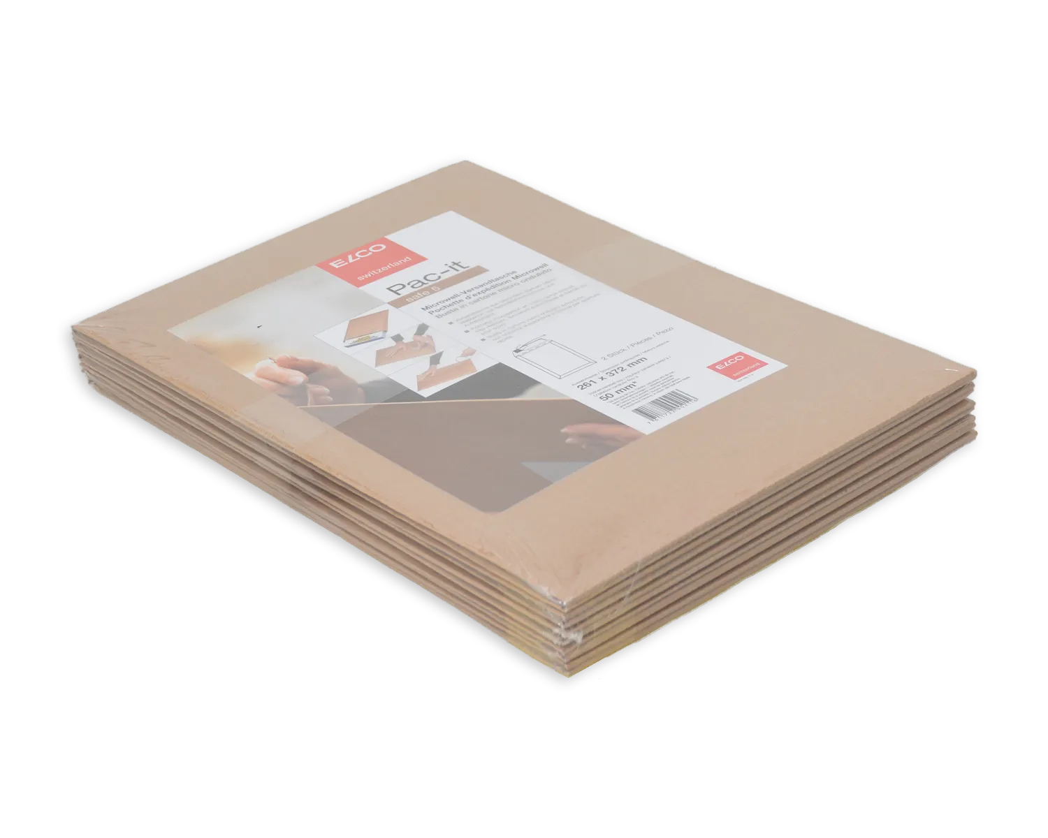 Pochette d'expédition, ELCO Safe, 260 x 375 mm, Fermeture auto-adhésive, brun
