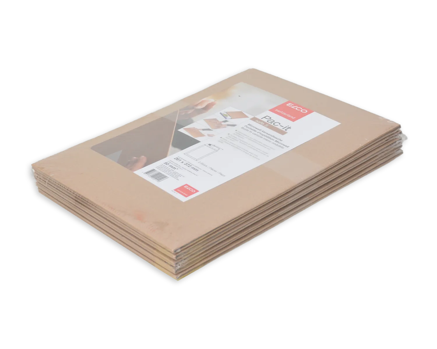 ELCO Safe, 260 x 375 mm, Haftklebeverschluss, braun