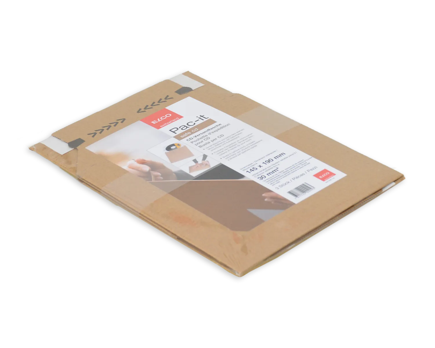 ELCO Safe, 180 x 195 mm, Haftklebeverschluss, braun