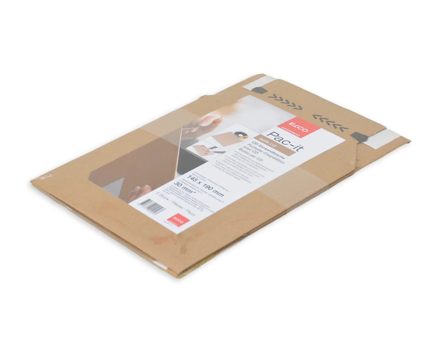 ELCO Safe, 180 x 195 mm, Haftklebeverschluss, braun