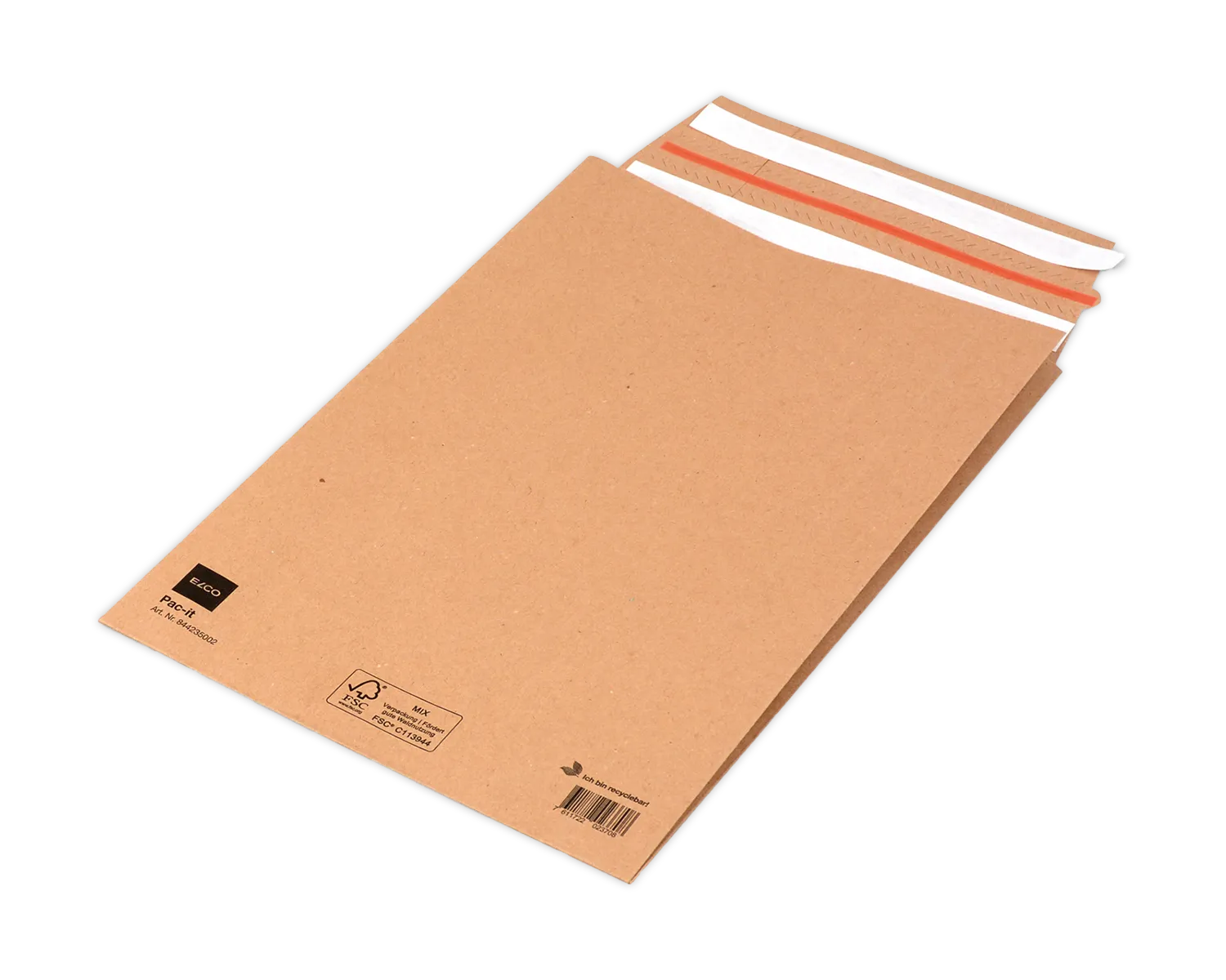 ELCO Mailbag, 225 x 335 x 70 mm, Doppelter Haftklebeverschluss, 135g/m2, braun