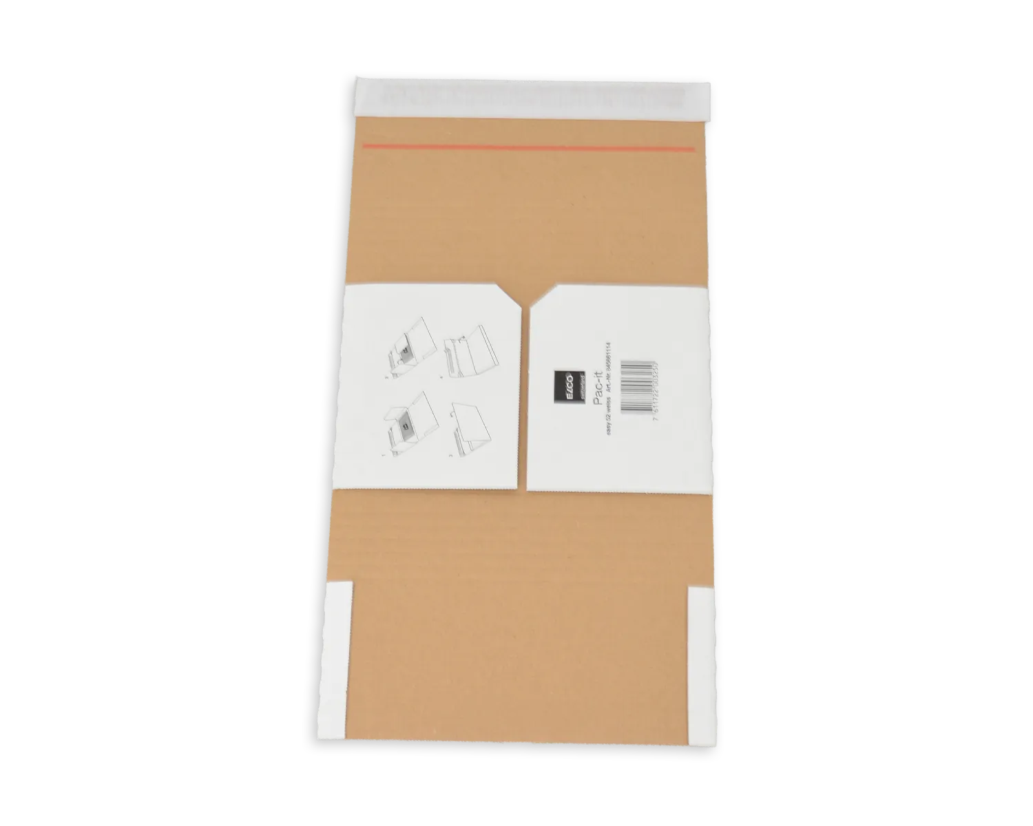 Emballage d'exp&eacute;dition, ELCO Easy, 225 x 165 x 58 mm, Fermeture auto-adh&eacute;sive, blanc