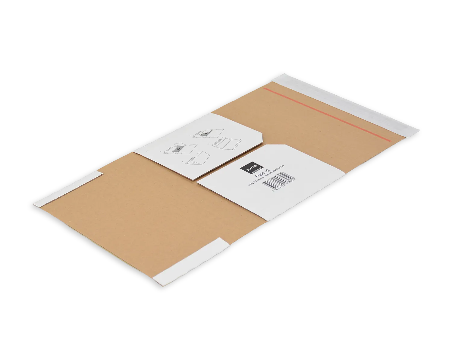 Emballage d'exp&eacute;dition, ELCO Easy, 225 x 165 x 58 mm, Fermeture auto-adh&eacute;sive, blanc