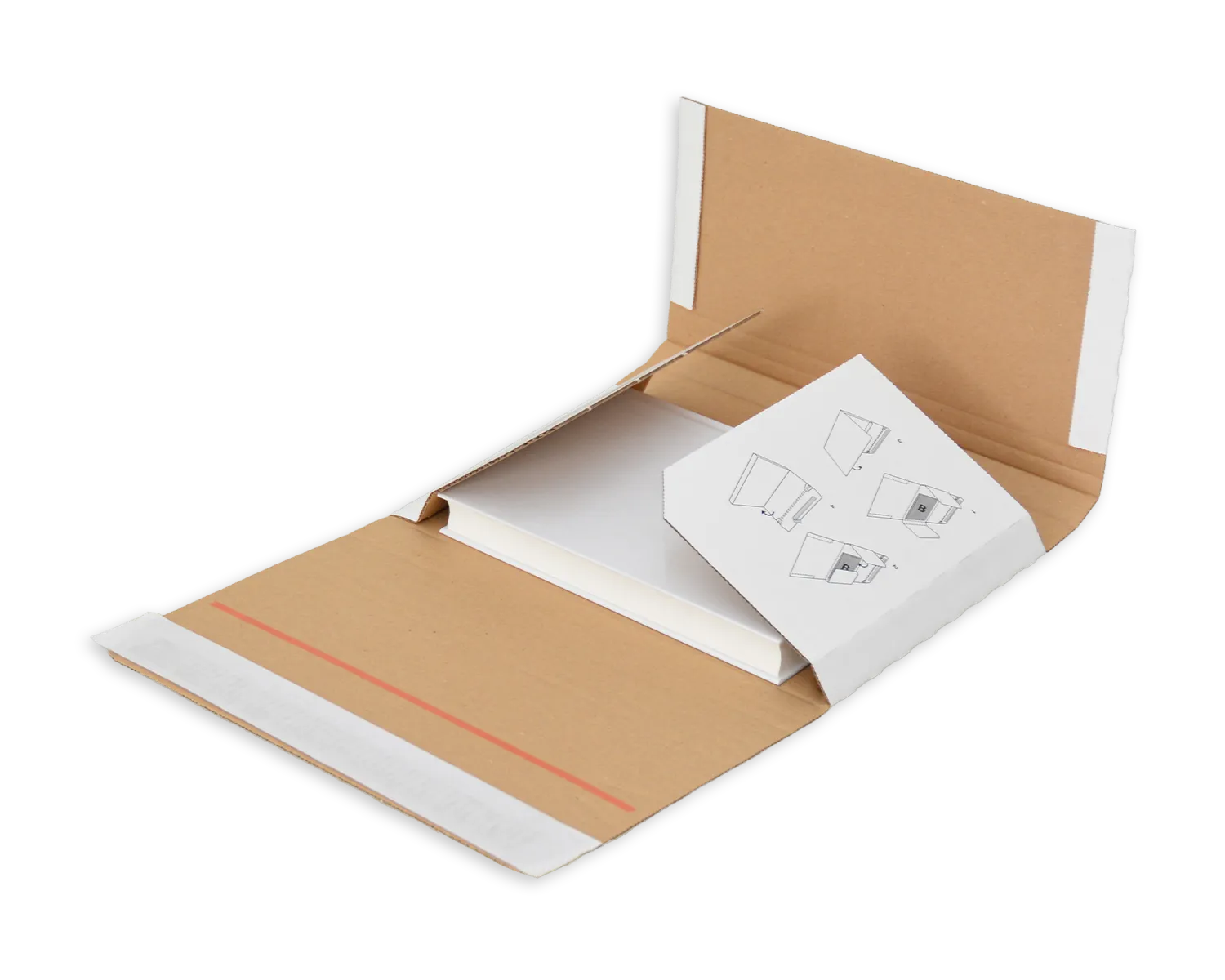 Emballage d'exp&eacute;dition, ELCO Easy, 225 x 165 x 58 mm, Fermeture auto-adh&eacute;sive, blanc