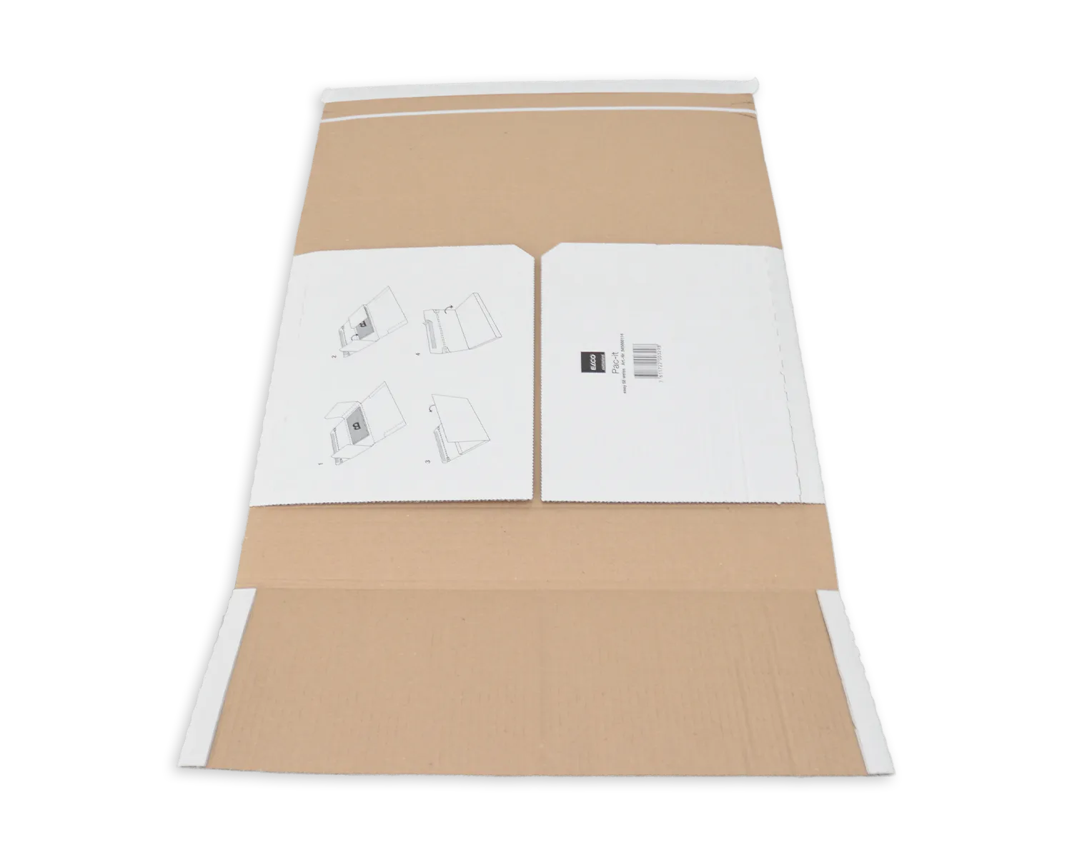 Emballage d'exp&eacute;dition, ELCO Easy, 455 x 320 x 80 mm, Fermeture auto-adh&eacute;sive, blanc