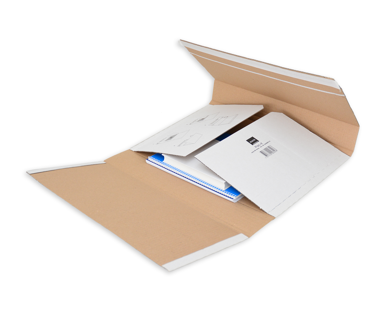 Rouleaux De Carton Trapèze Pour Expédition - Fermeture Auto-adhésive, Tailles Variables (A0, A1, A2)