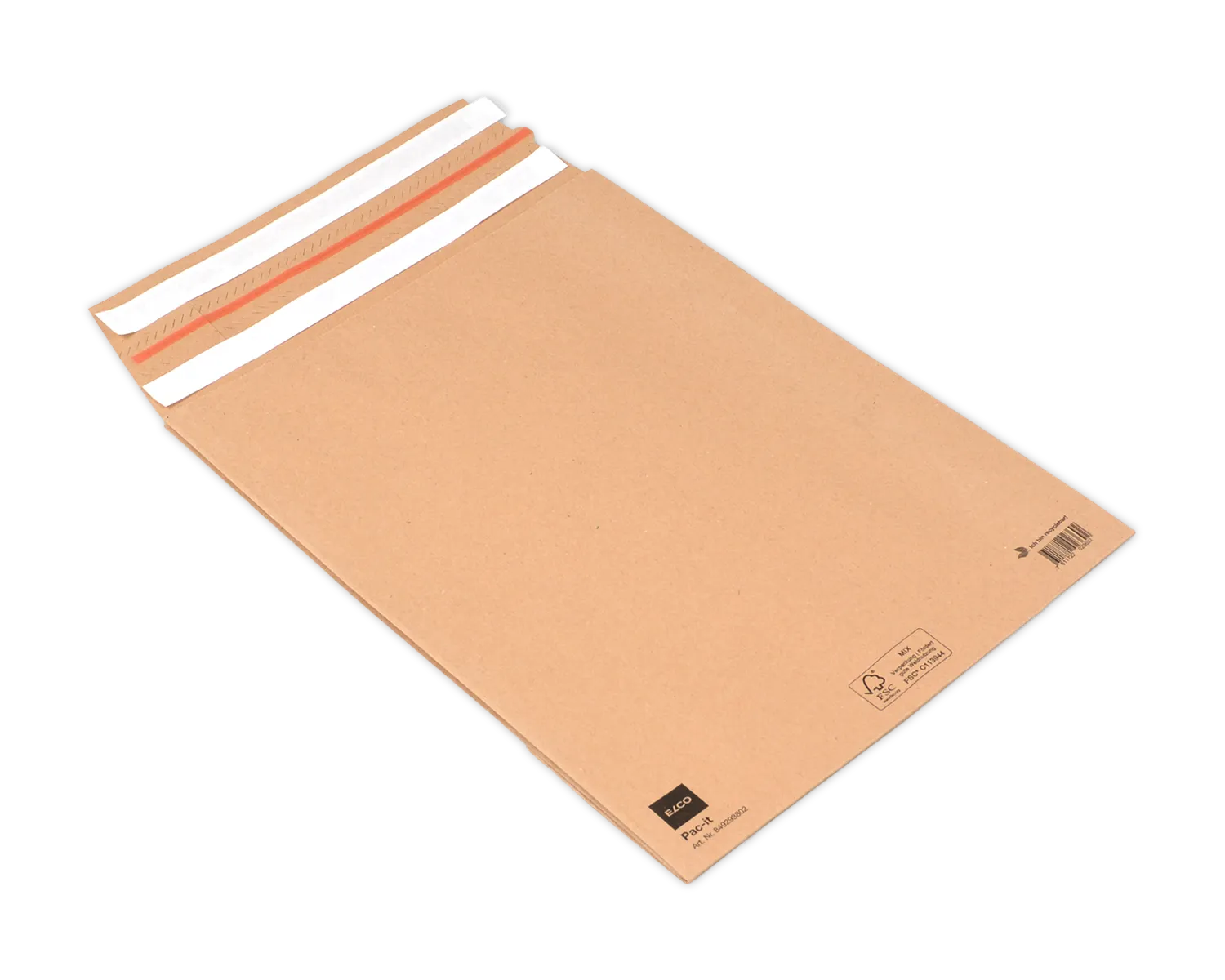 ELCO Mailbag, 280 x 375 x 80 mm, Doppelter Haftklebeverschluss, 135g/m2, braun