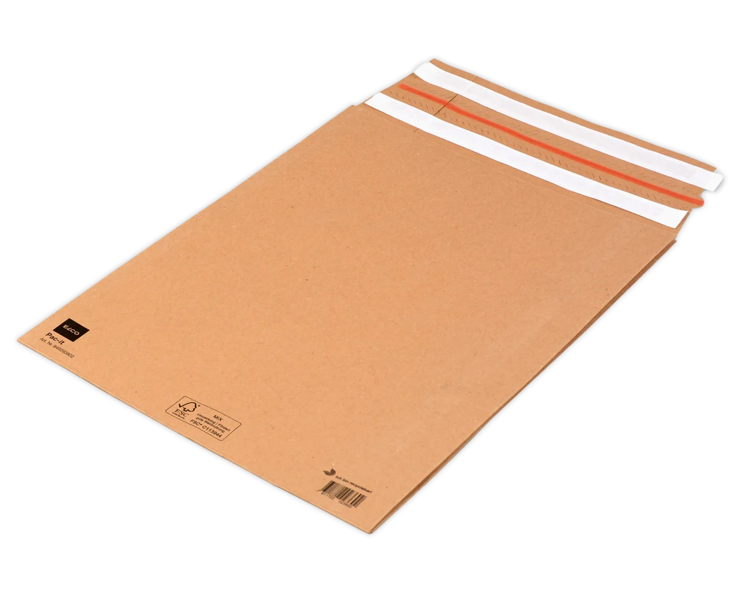 ELCO Mailbag, 280 x 375 x 80 mm, Doppelter Haftklebeverschluss, 135g/m2, braun