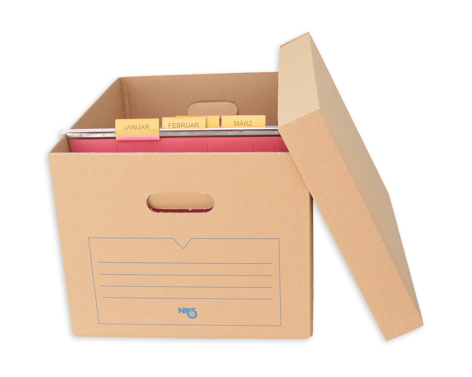 Archivablagebox, ELCO, 440 x 345 x 280 mm, braun