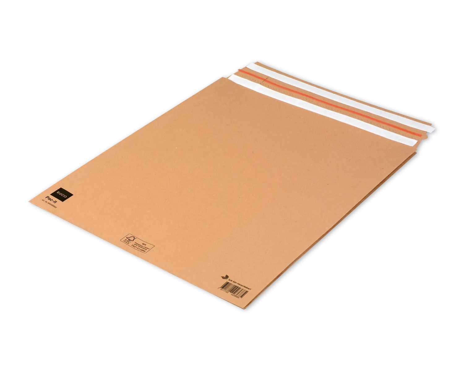 ELCO Mailbag, 380 x 475 x 80 mm, Doppelter Haftklebeverschluss, 135g/m2, braun