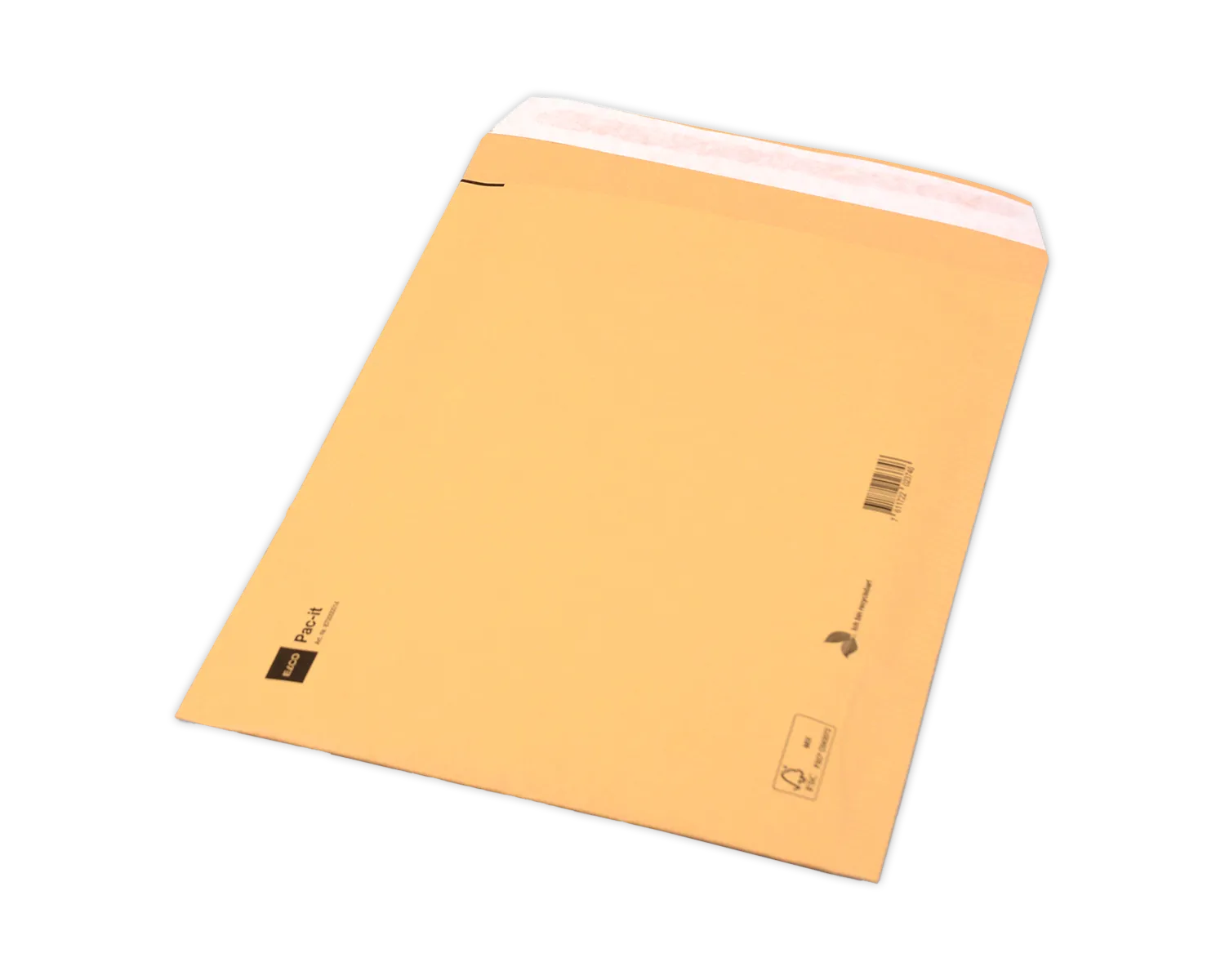 Pochette en papier rembourr&eacute;e, ELCO, 200 x 275 mm, Fermeture auto-adh&eacute;sive, 100g/m2, brun