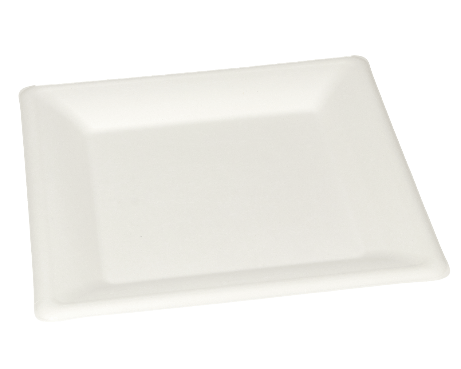 Bio Teller kompostierbar, quadratisch 26x26 cm - 10er Pack