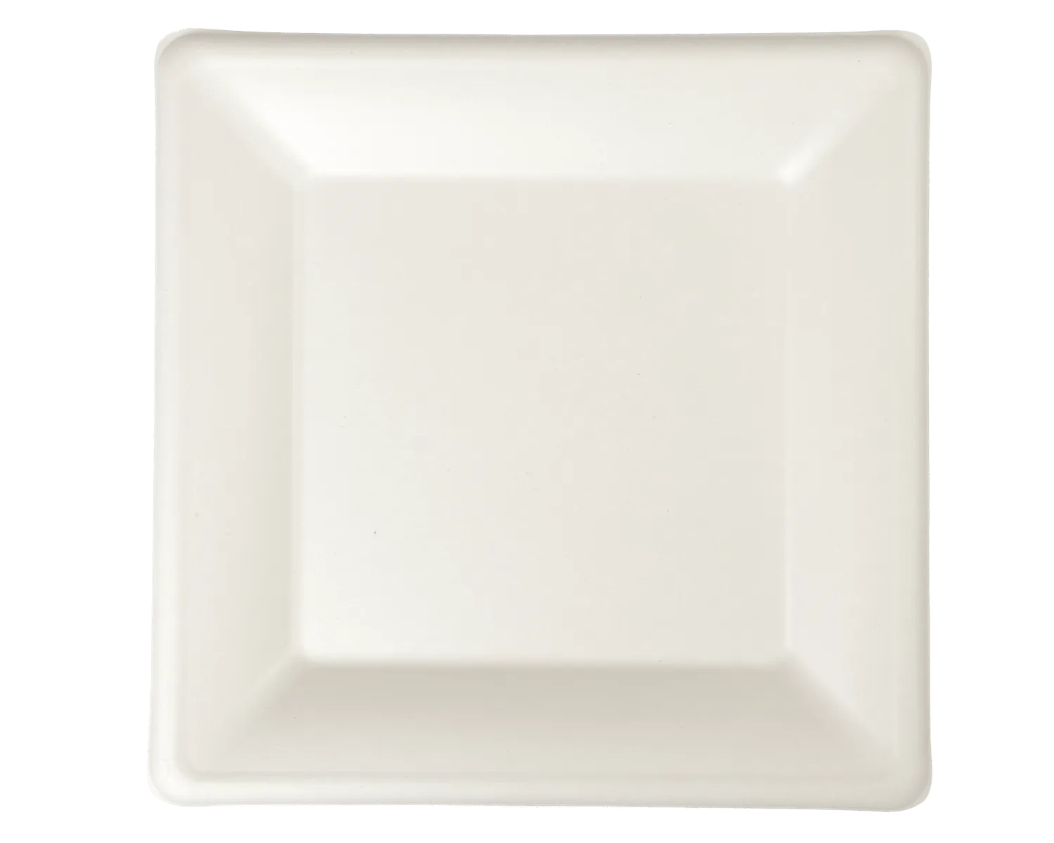 Bio Teller kompostierbar, quadratisch 26x26 cm - 10er Pack