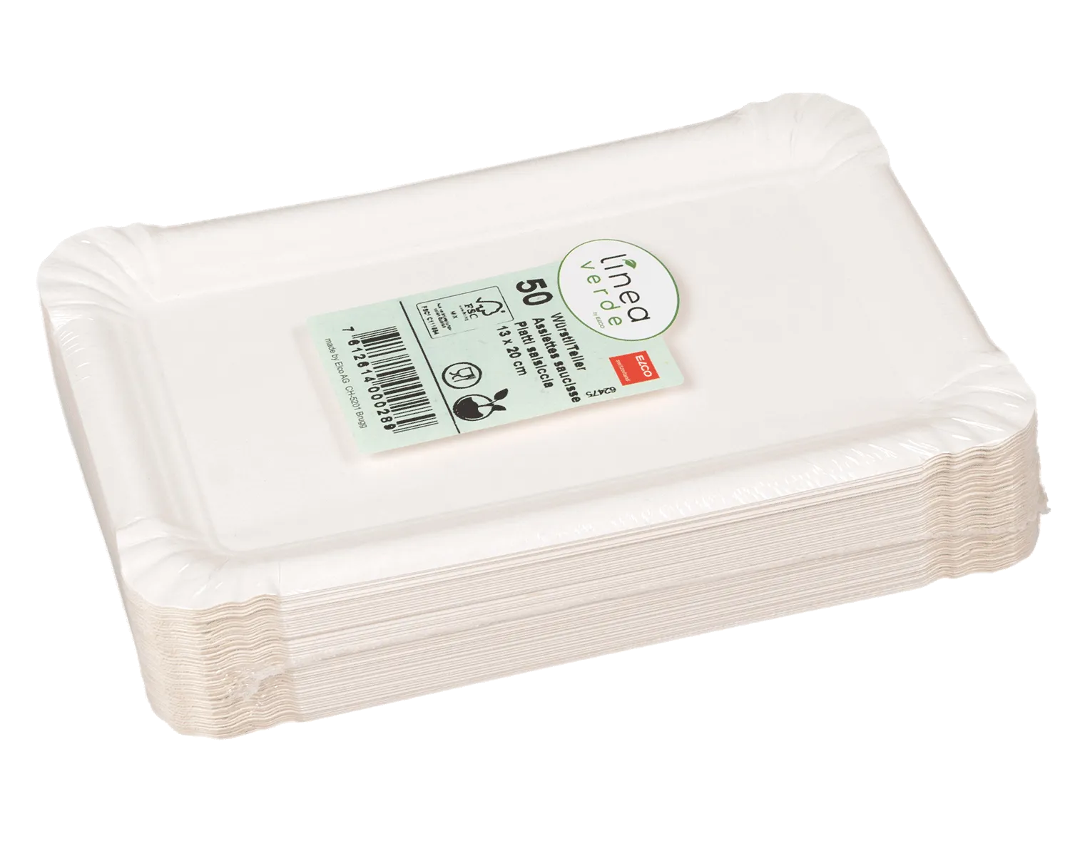 Karton-W&uuml;rstliteller aus Frischfasern 13x20cm - 50er Pack