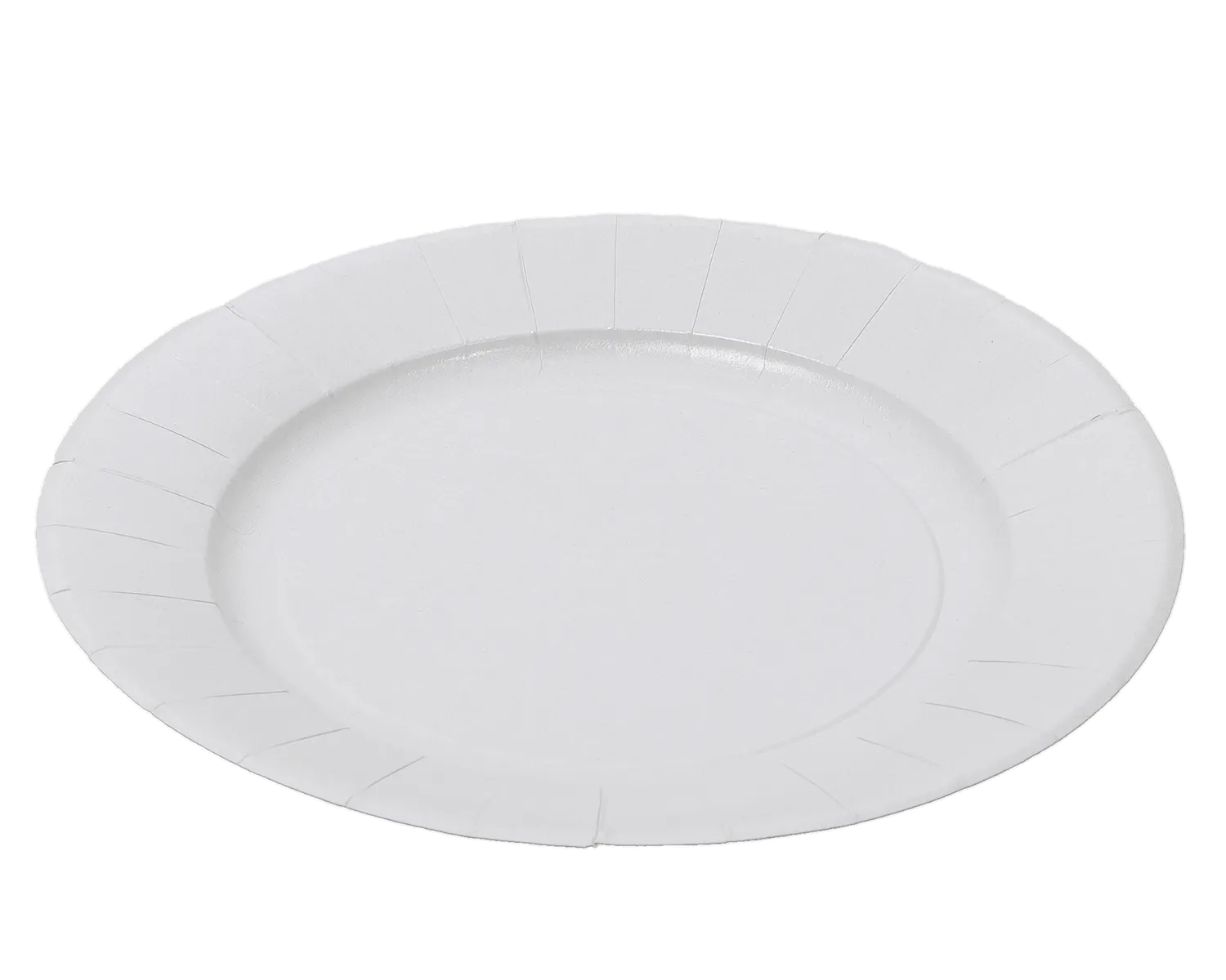 Assiette barbecue en Carton &agrave; base de fibres vierges 28cm