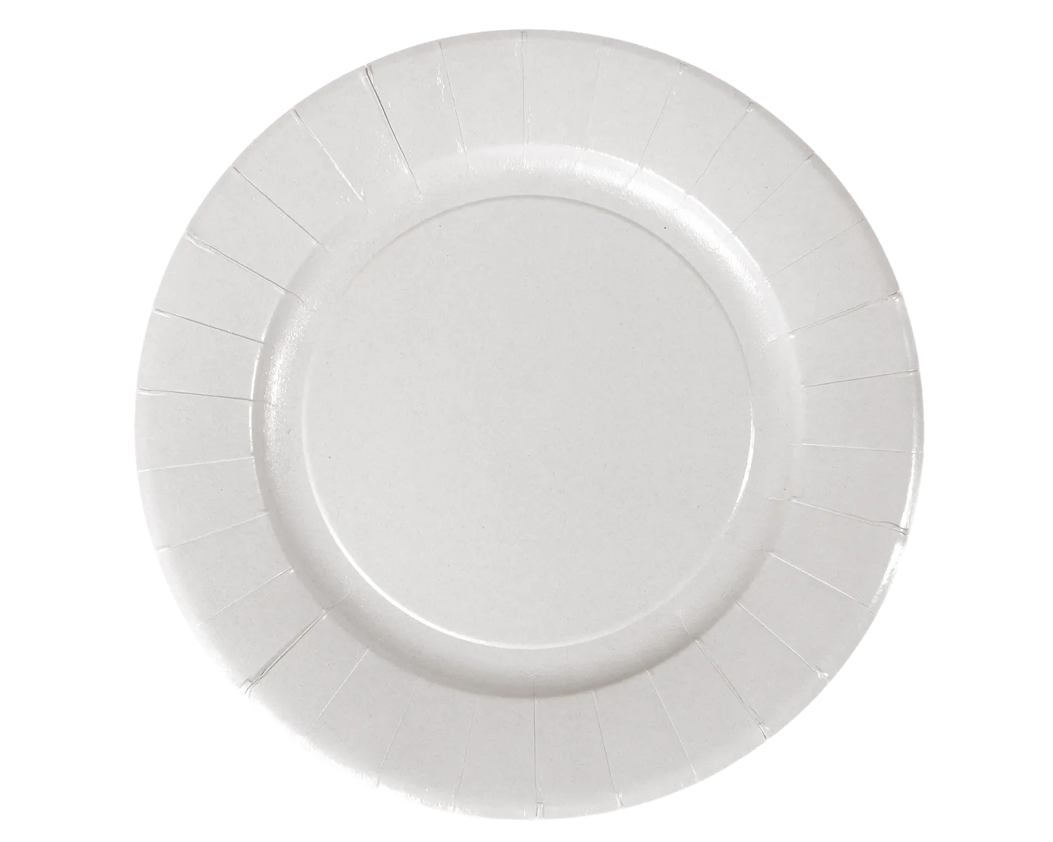 Assiette barbecue en Carton &agrave; base de fibres vierges 28cm