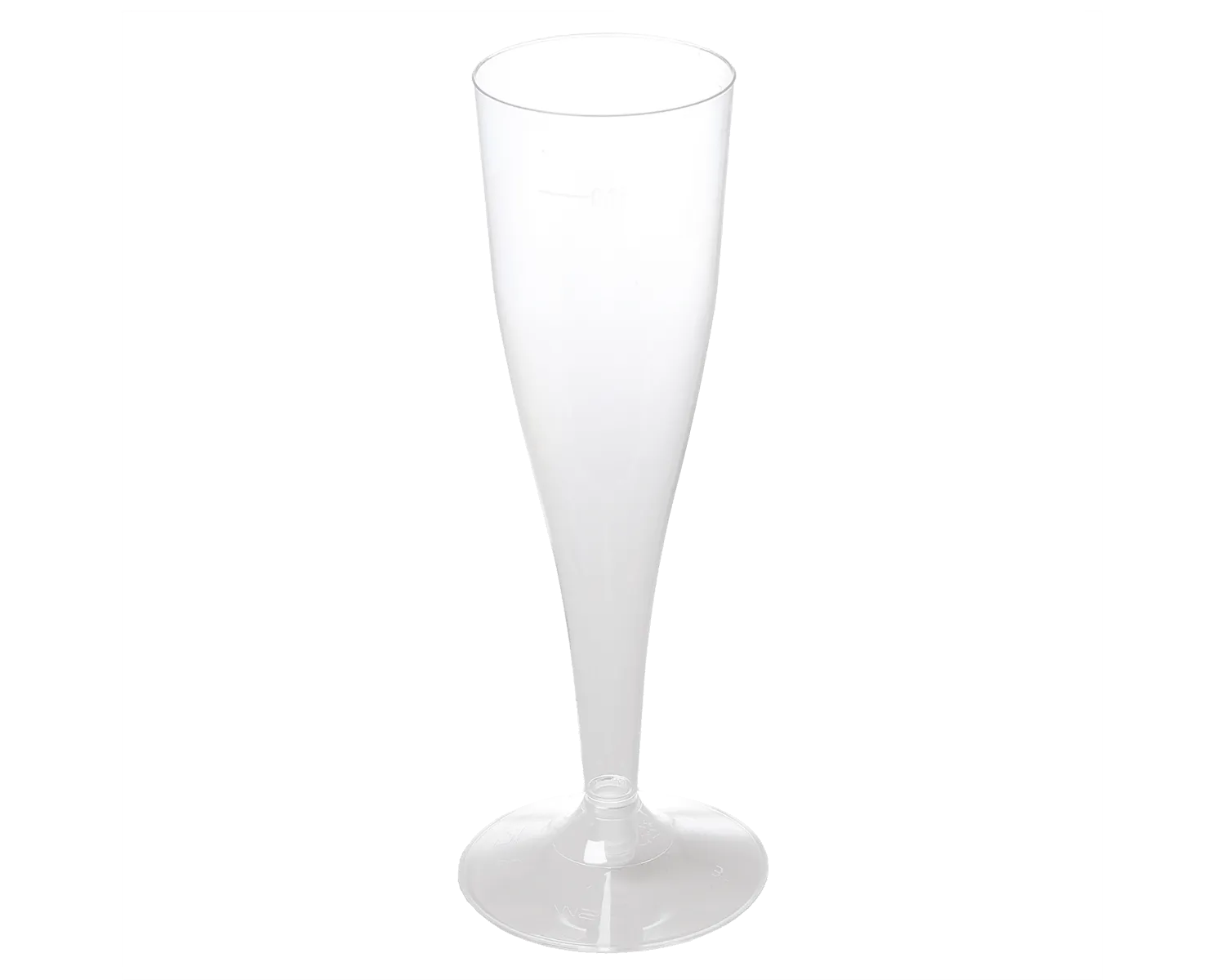 Champagner-Glas 2-teilig aus Hartplastik 1 dl - 6er Pack