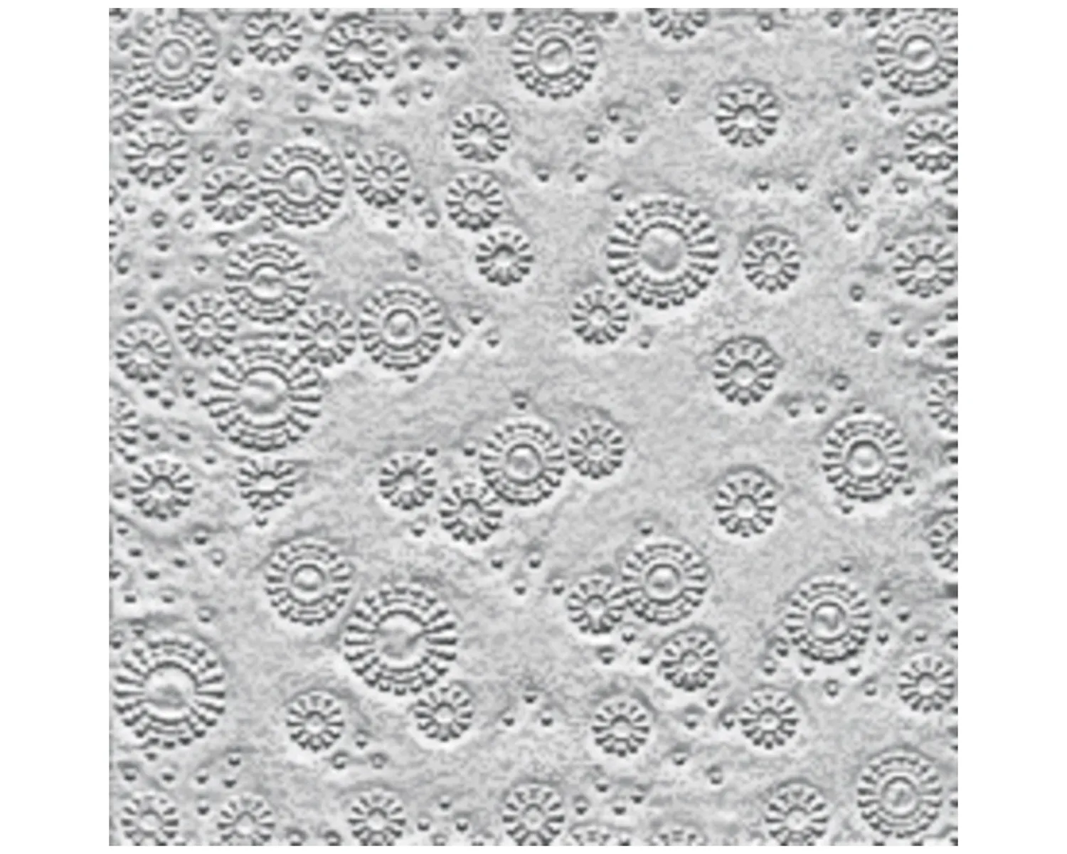 Serviette de table gaufr&eacute;e, 33 x 33 cm, or + argent