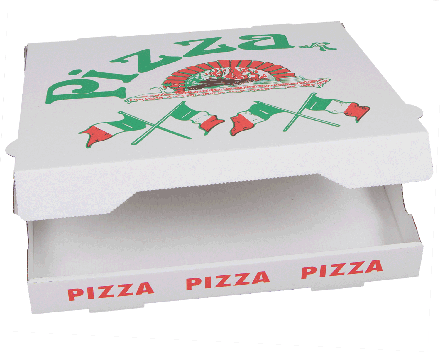 Image of Pizzakarton unbeschichtet 32 x 32 x 4 cm - 50er Pack