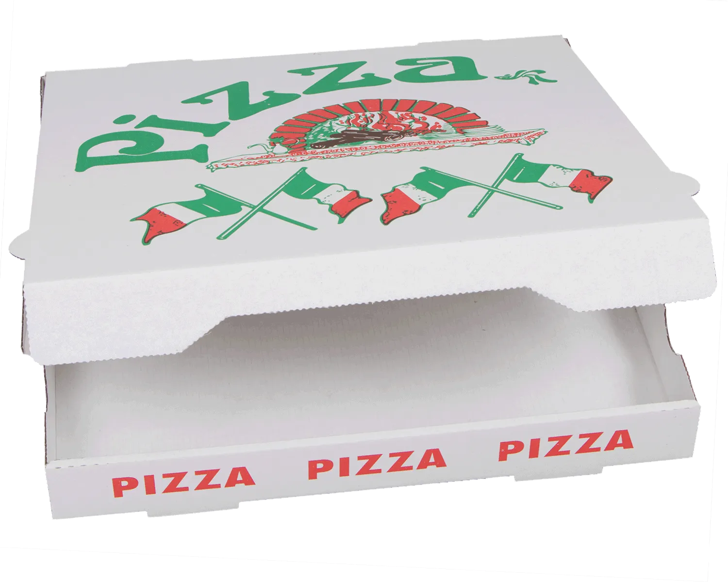 Pizzakarton unbeschichtet 32 x 32 x 4 cm - 50er Pack