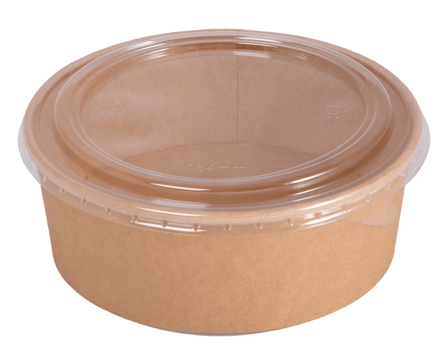 Saladier avec couvercle rond 1200 ml (18.5 x 6.6 cm)
