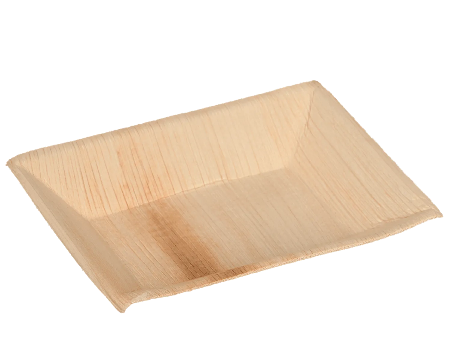 Assiette en feuille de palme, rectangulaire 12 x 17 cm