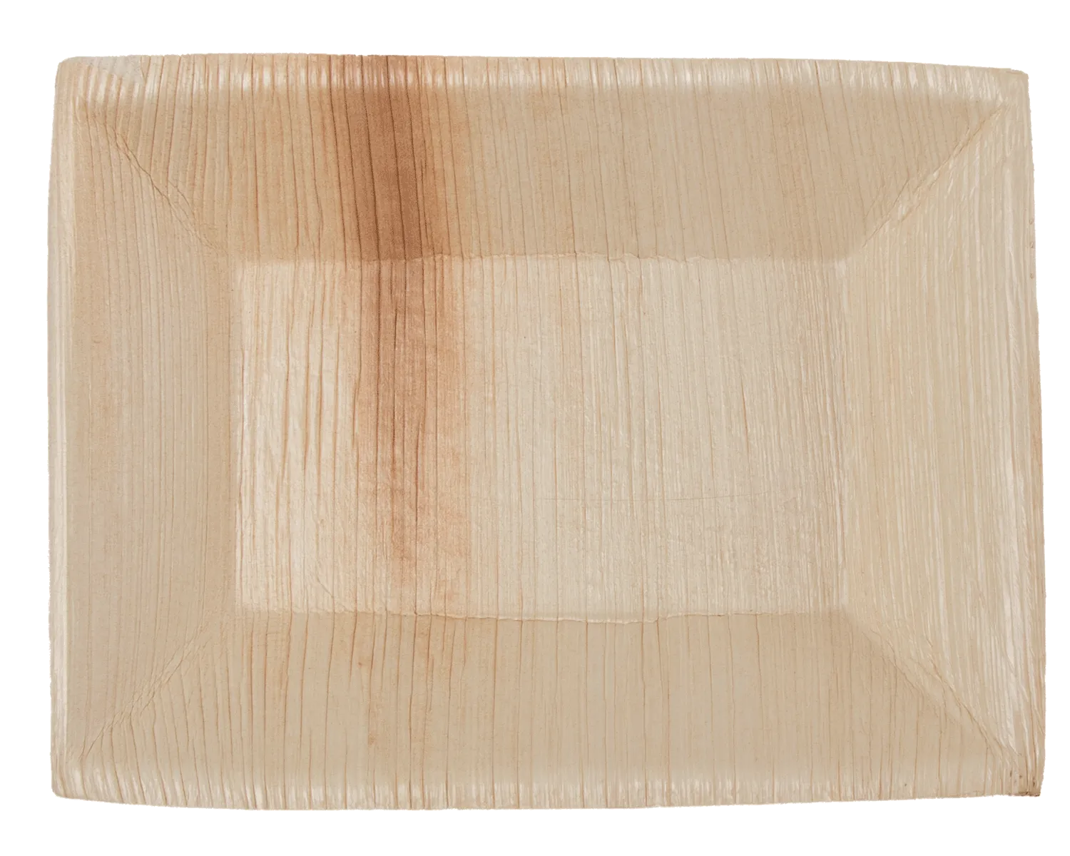 Assiette en feuille de palme, rectangulaire 12 x 17 cm