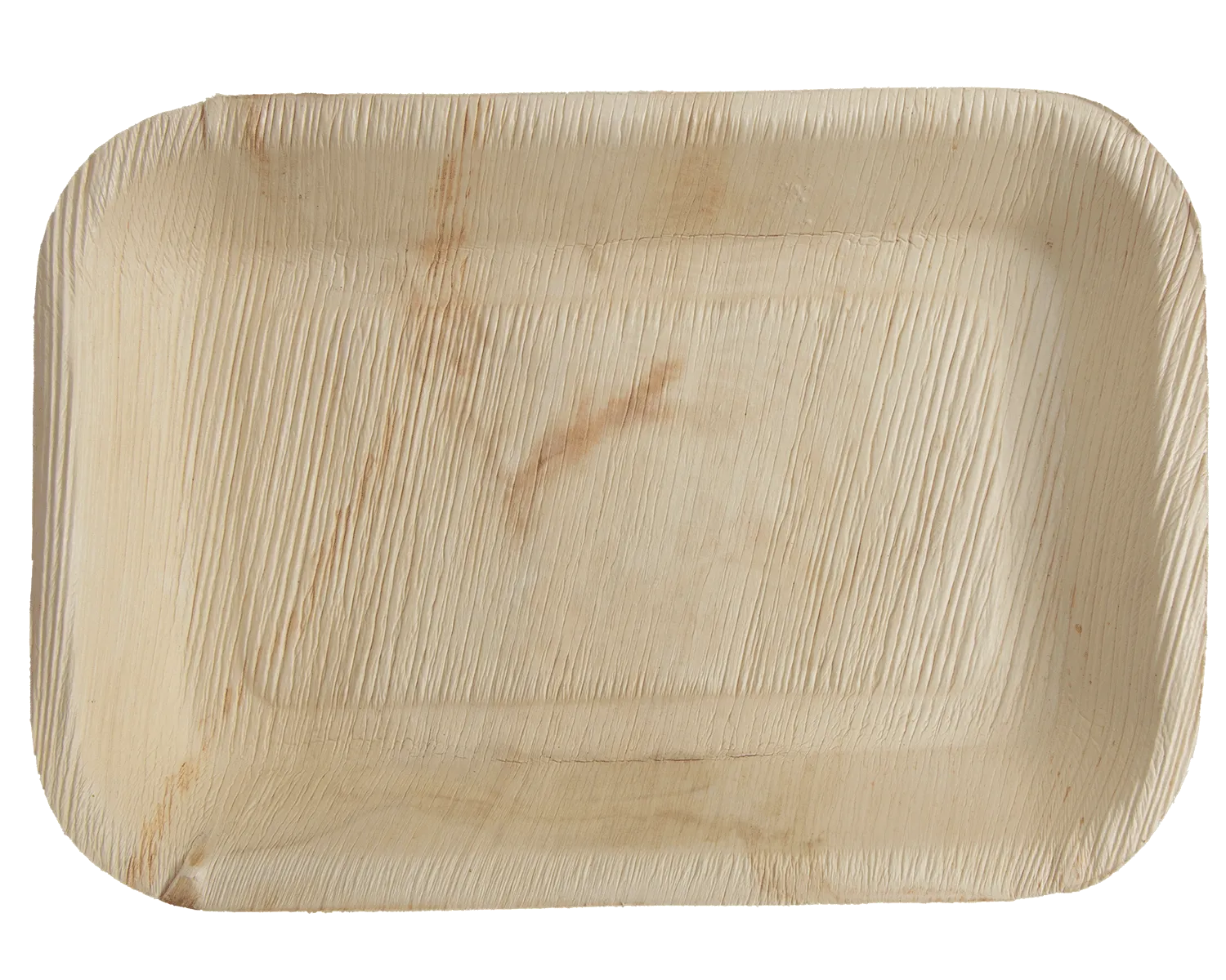 Assiette en feuille de palme, rectangulaire 16 x 24 cm