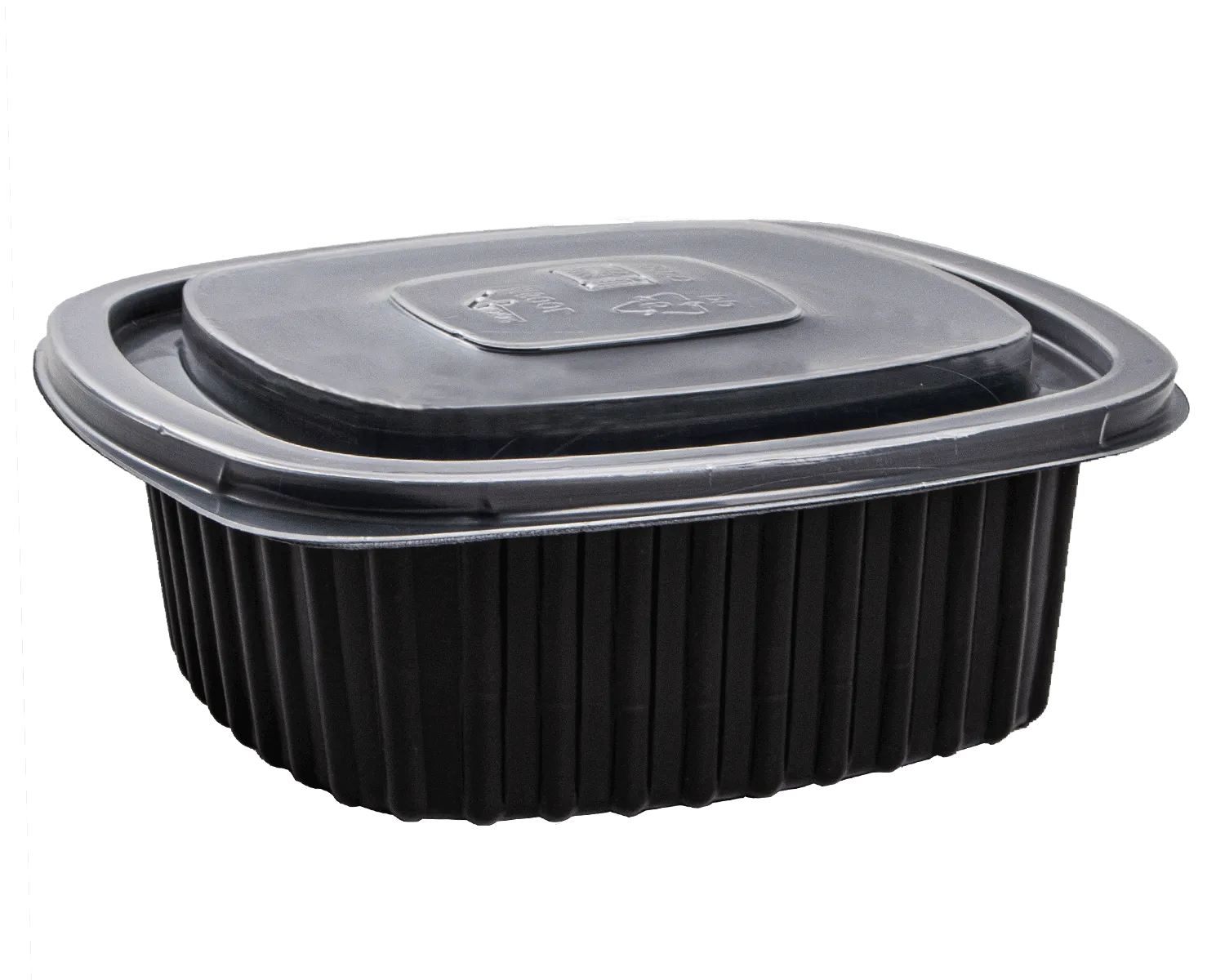Barquette repas avec couvercle 375 ml (13 x 13 x 5 cm)