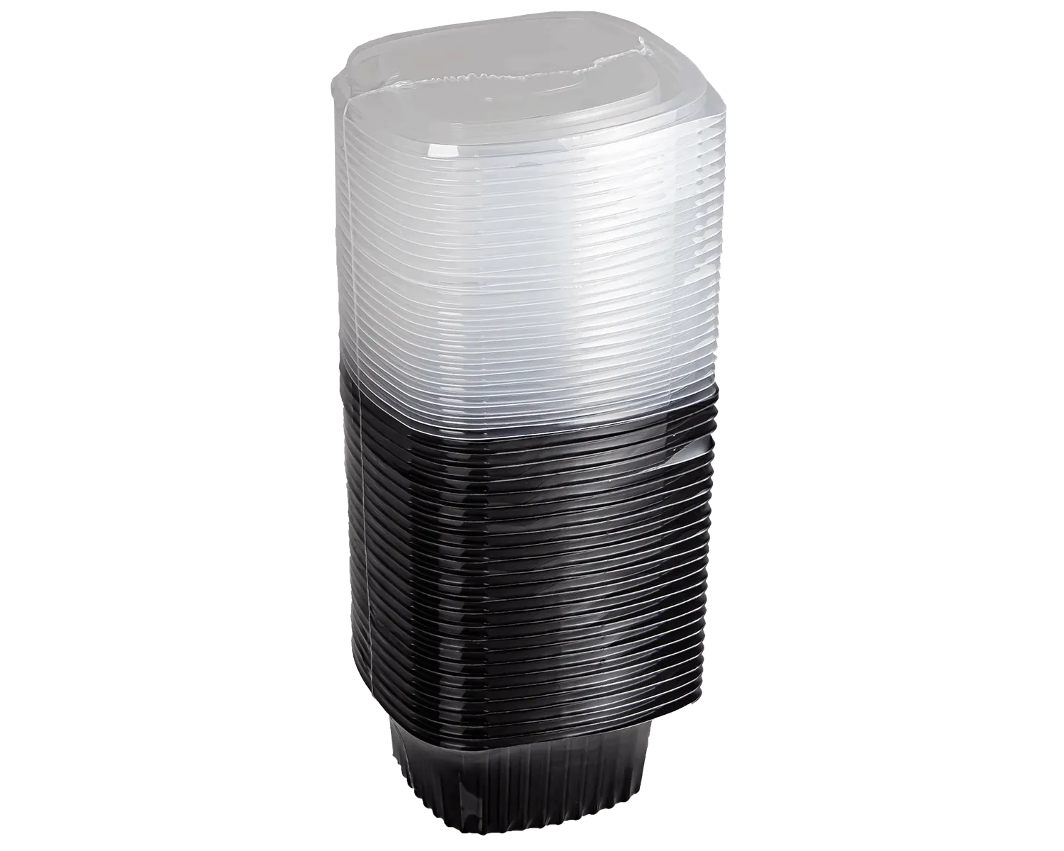 Barquette repas avec couvercle 375 ml (13 x 13 x 5 cm)