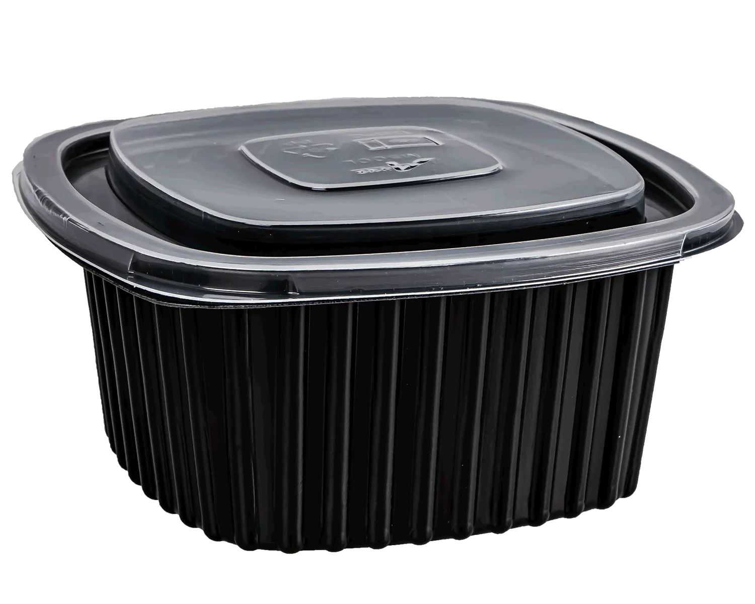 Barquette repas avec couvercle 500 ml (13 x 13 x 6 cm)