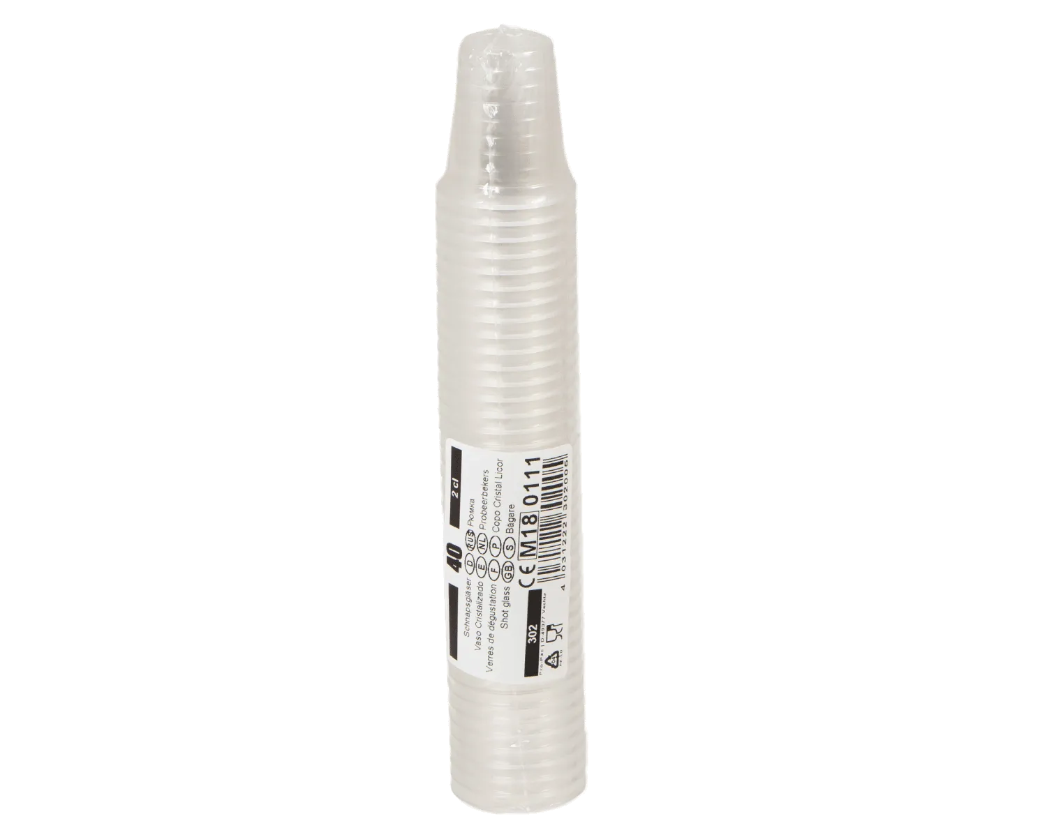 Schnapsglas 2 cl PET - 40er Pack