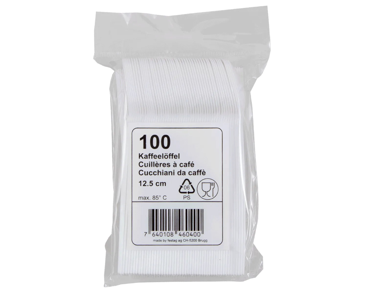 Kaffeel&ouml;ffel 12.5 cm - 100er Pack
