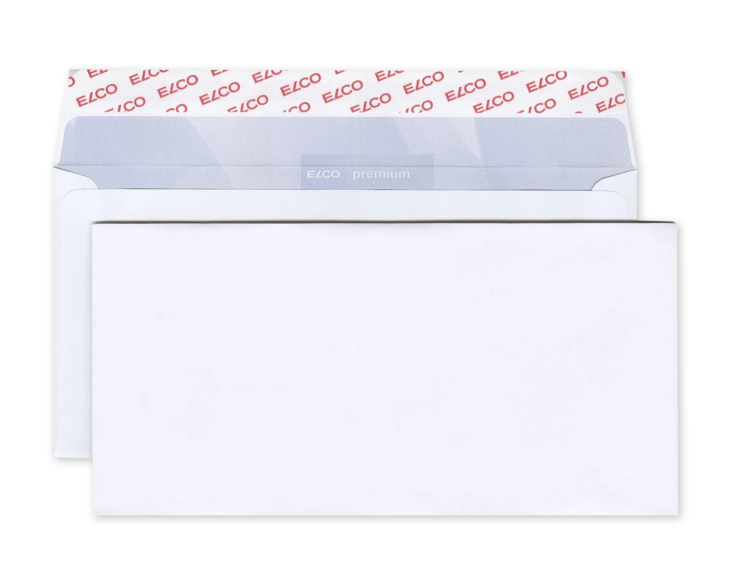 Couvert, ELCO Premium, 220 x 110 mm, ohne Fenster, Haftklebeverschluss, 100g/m2, weiss