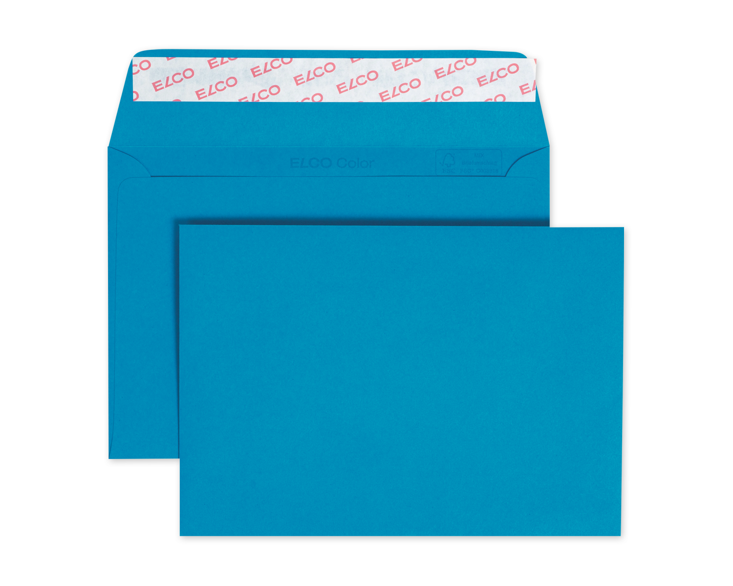 Image of Couvert, ELCO Color, C6, ohne Fenster, Haftklebeverschluss, 100g/m2, königsblau