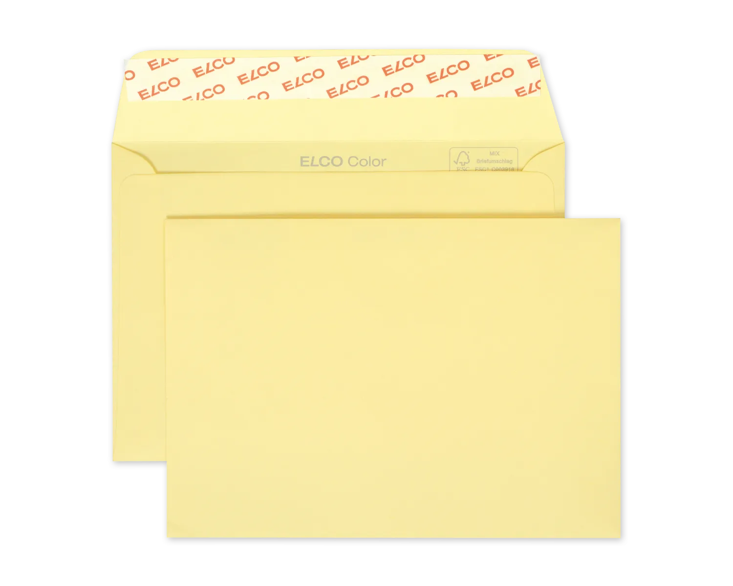 Couvert, ELCO Color, C6, ohne Fenster, Haftklebeverschluss, 100g/m2, hellchamois